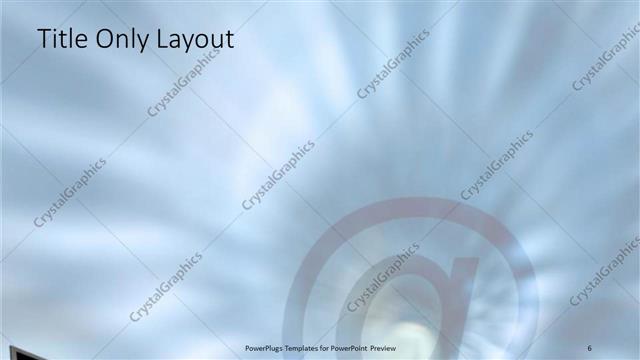 Title Only presentation slide layout