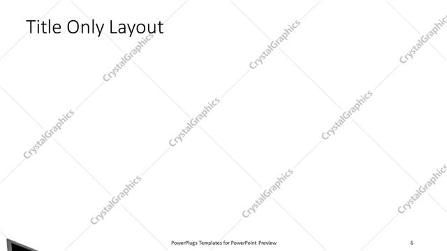 Title Only presentation slide layout