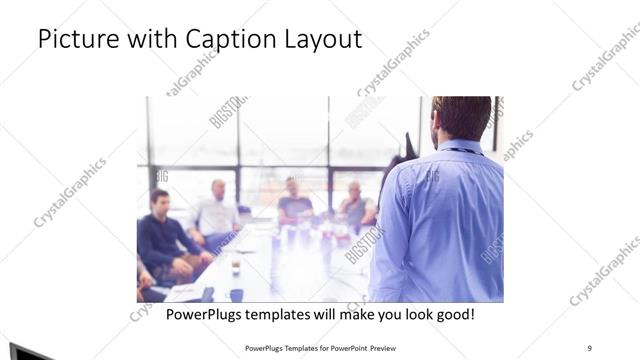 Picture with Caption presentation slide layout