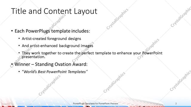 Title and Content presentation slide layout