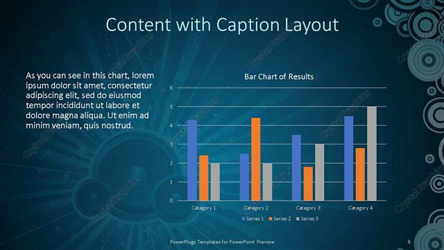 Content with Caption presentation slide layout