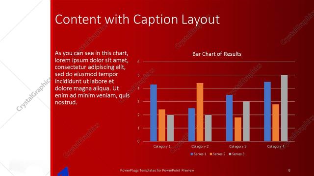 Content with Caption presentation slide layout