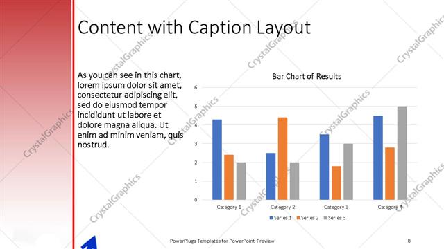 Content with Caption presentation slide layout