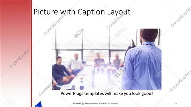 Picture with Caption presentation slide layout