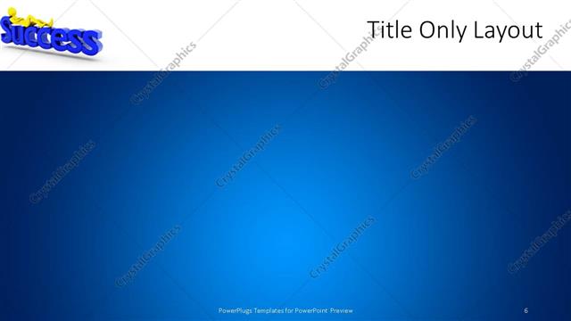Title Only presentation slide layout