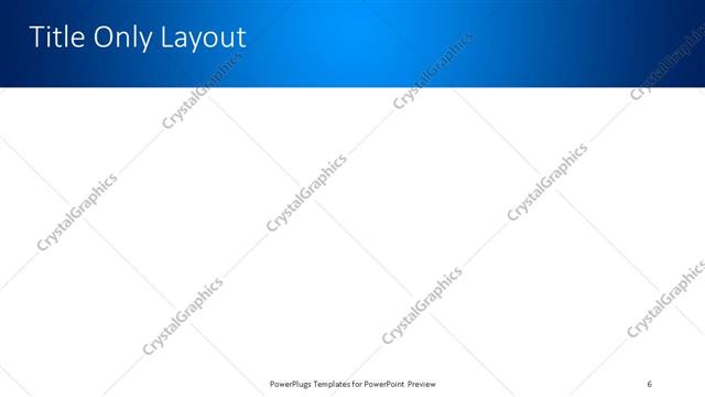 Title Only presentation slide layout