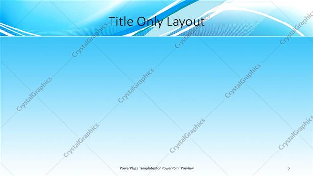 Title Only presentation slide layout