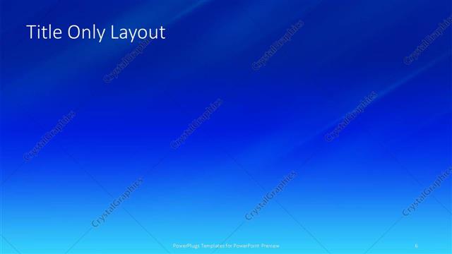 Title Only presentation slide layout