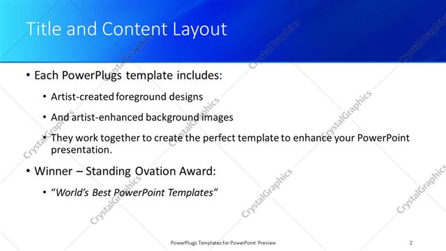 Title and Content presentation slide layout
