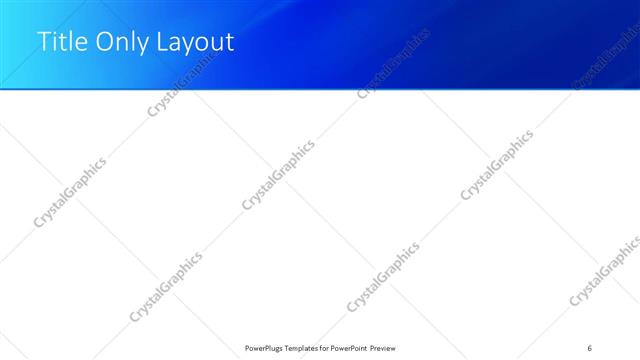 Title Only presentation slide layout