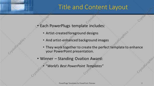 Title and Content presentation slide layout