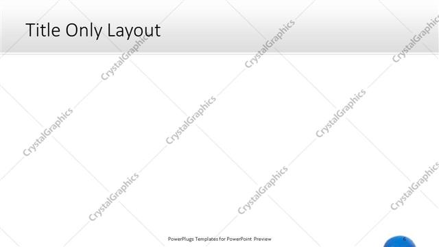 Title Only presentation slide layout