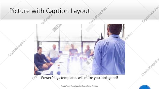 Picture with Caption presentation slide layout