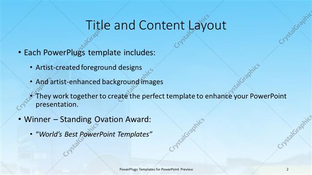 Title and Content presentation slide layout
