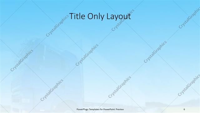 Title Only presentation slide layout