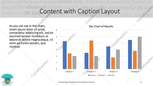 Content with Caption presentation slide layout