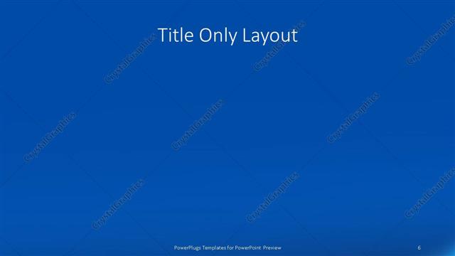Title Only presentation slide layout