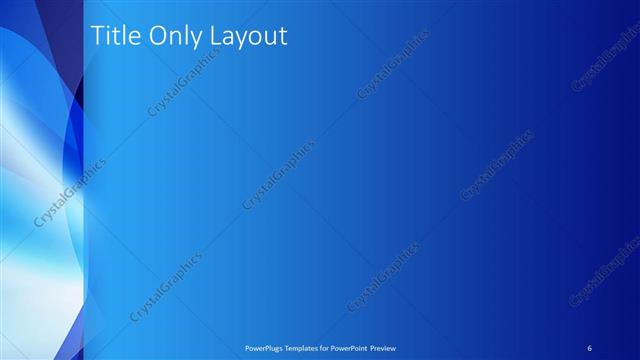 Title Only presentation slide layout