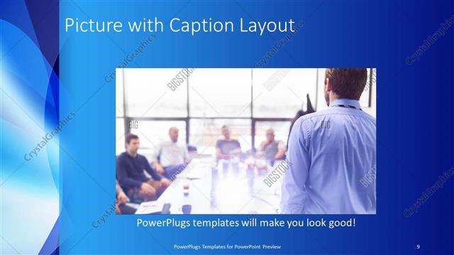 Picture with Caption presentation slide layout