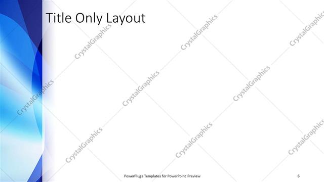 Title Only presentation slide layout