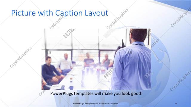 Picture with Caption presentation slide layout