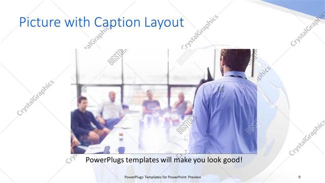 Picture with Caption presentation slide layout
