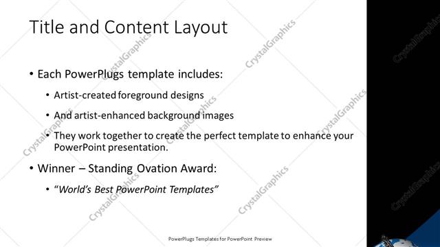 Title and Content presentation slide layout