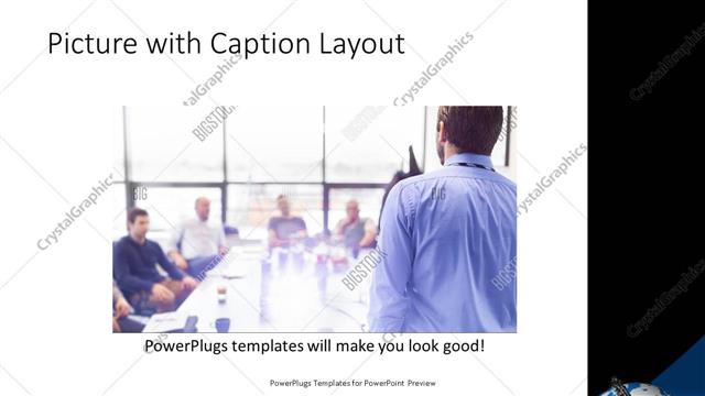 Picture with Caption presentation slide layout