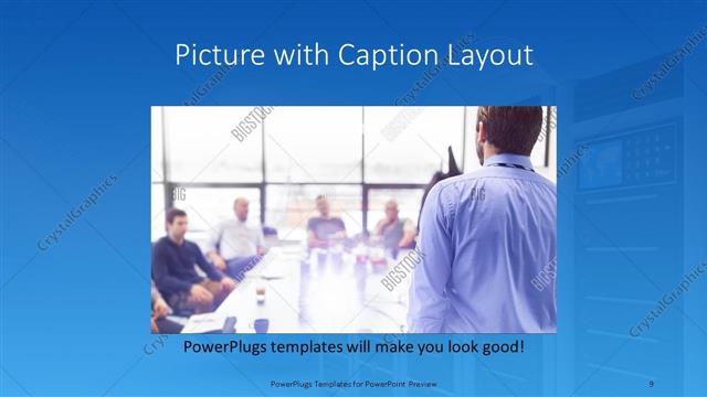 Picture with Caption presentation slide layout