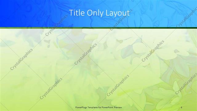Title Only presentation slide layout