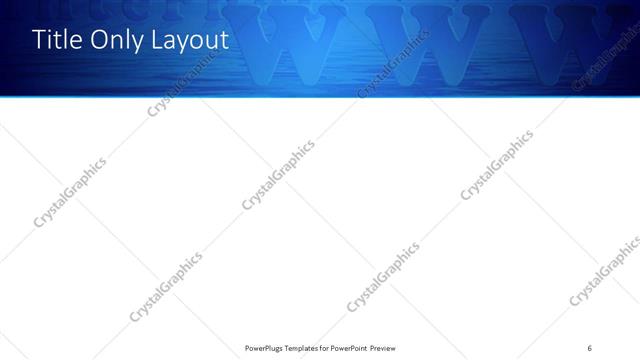 Title Only presentation slide layout