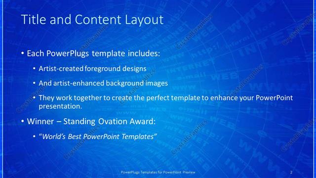 Title and Content presentation slide layout