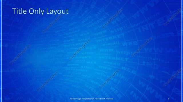 Title Only presentation slide layout