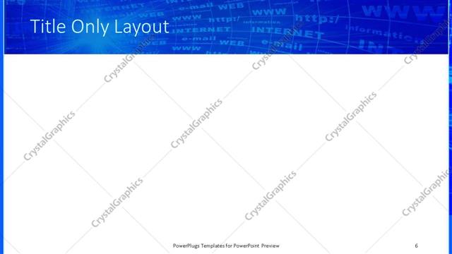 Title Only presentation slide layout