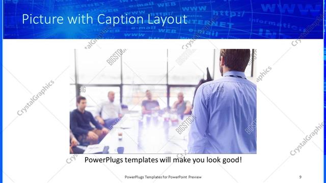 Picture with Caption presentation slide layout
