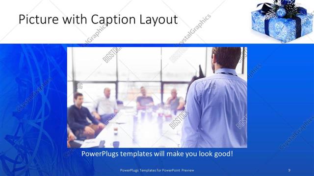Picture with Caption presentation slide layout