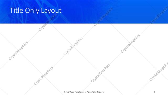 Title Only presentation slide layout