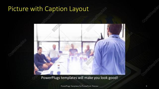 Picture with Caption presentation slide layout