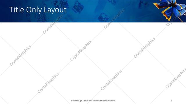 Title Only presentation slide layout