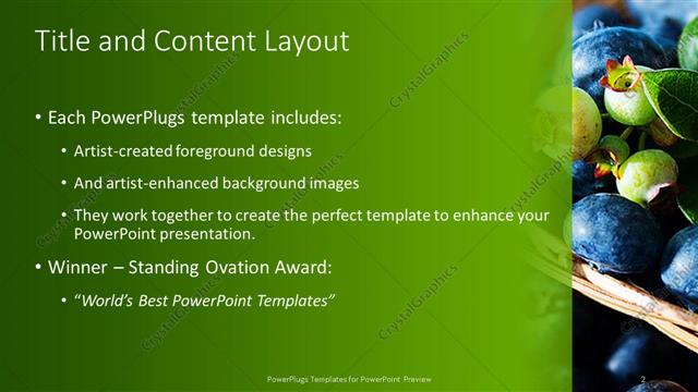 Title and Content presentation slide layout