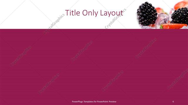 Title Only presentation slide layout