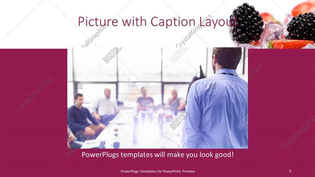 Picture with Caption presentation slide layout