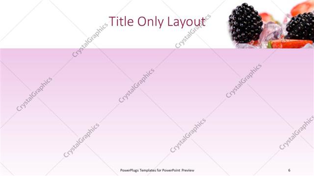 Title Only presentation slide layout