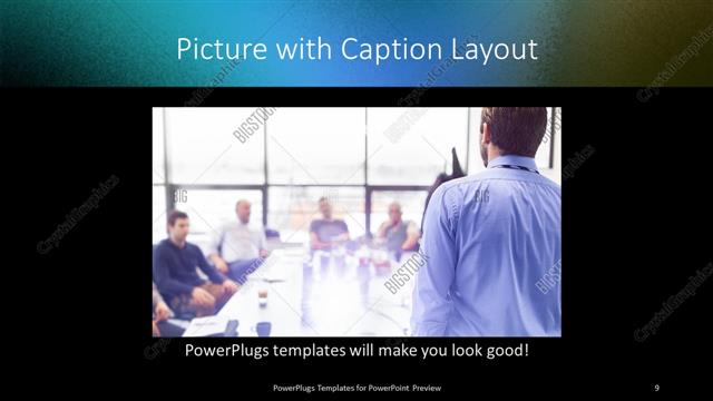 Picture with Caption presentation slide layout