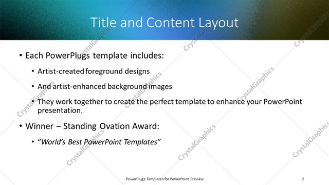 Title and Content presentation slide layout
