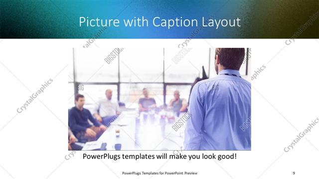 Picture with Caption presentation slide layout