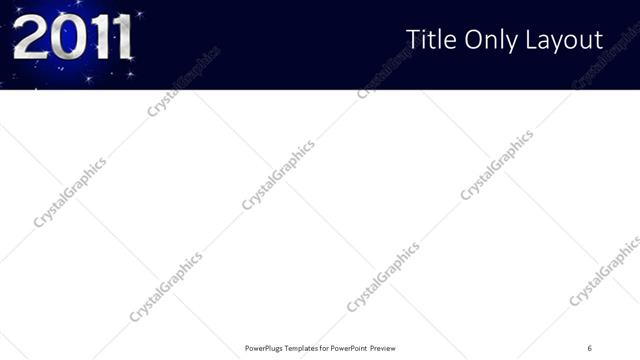 Title Only presentation slide layout