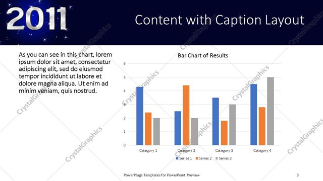 Content with Caption presentation slide layout