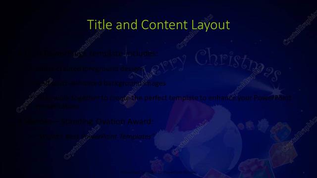 Title and Content presentation slide layout