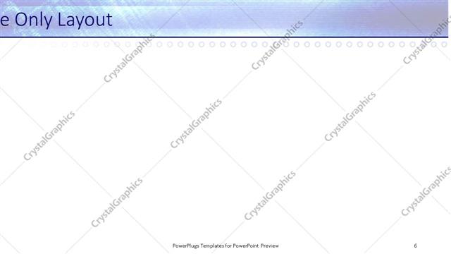 Title Only presentation slide layout